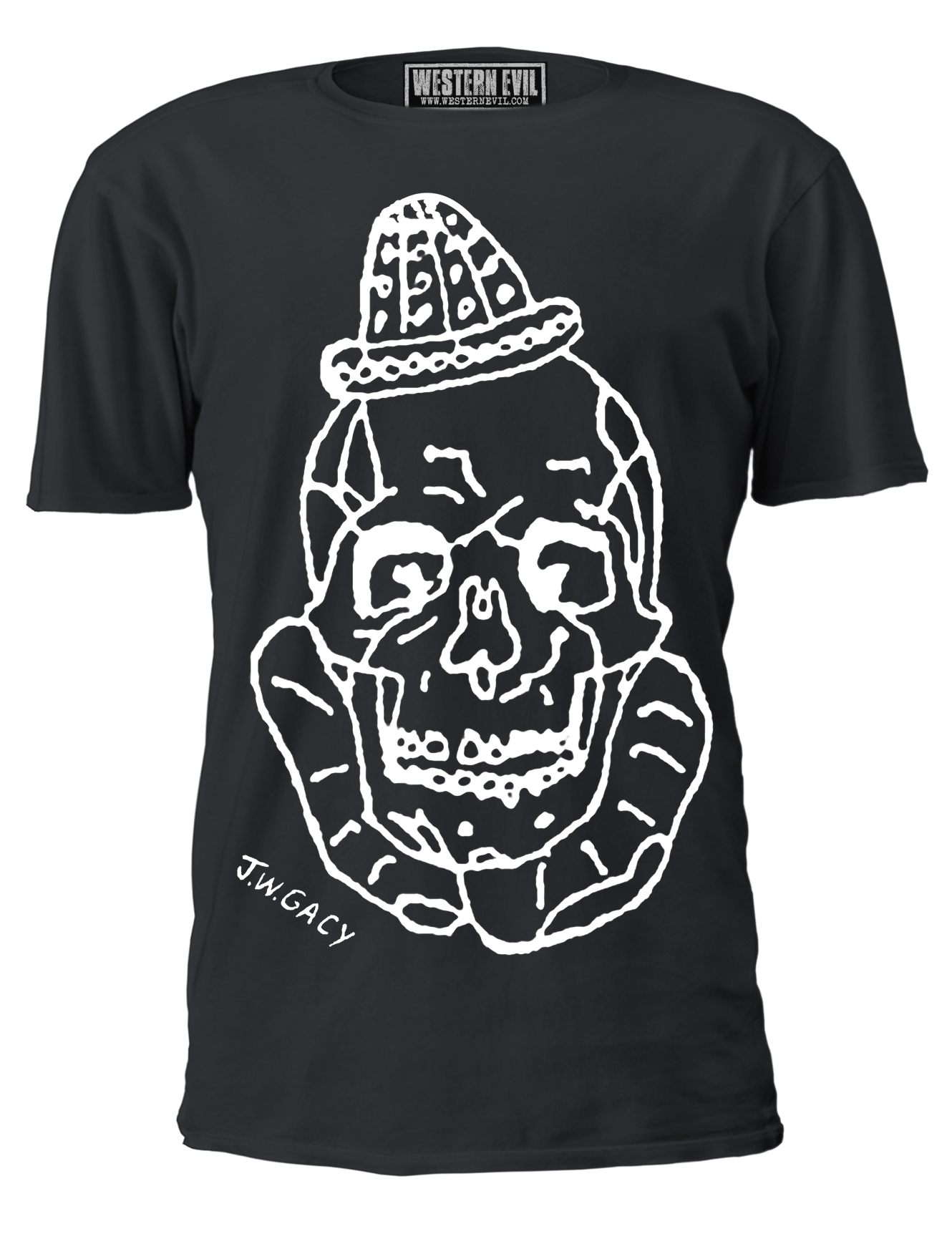 John Wayne Gacy Clown Skull T-Shirt – WesternEvil