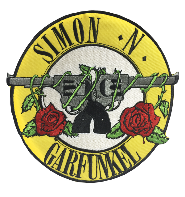 Metal Mash Up Guns N' Roses/Simon and Garfunkle Backpatch