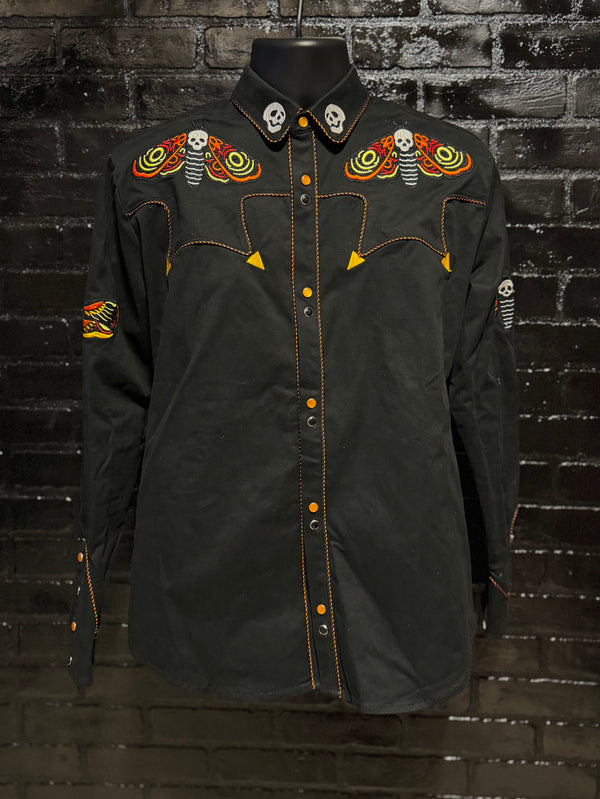 Death’s Head Moth Western Shirt