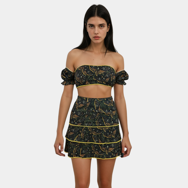 Death Head Moth Two Piece Dress