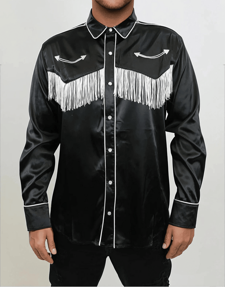 The Y'allternative Collection Western Evil Classic Black Satin Western