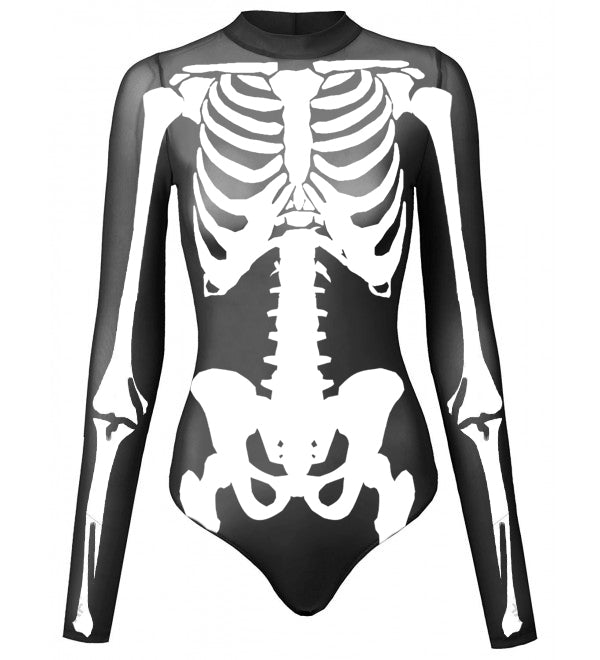 Skeleton Mesh Body Suit