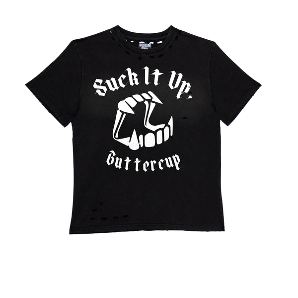 Suck It Up Distressed T-shirt