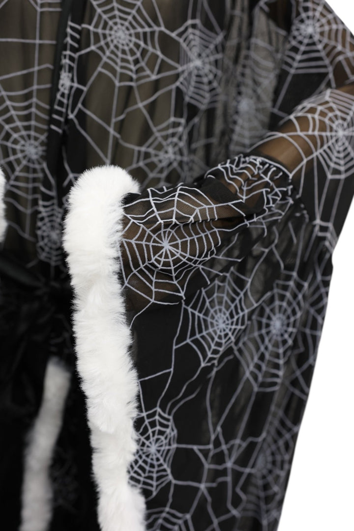 Venom Robe Venoma Black Feathered Robe | Western Evil Gothic Boudoir