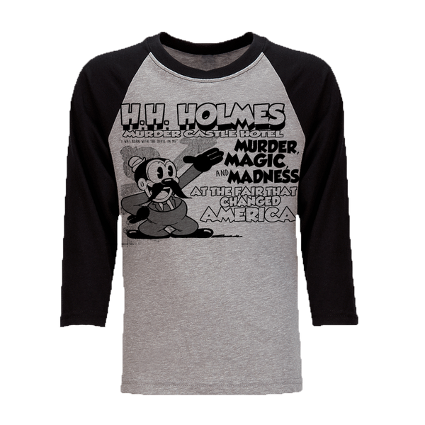 H.H. Holmes Murder Castle Baseball Tee