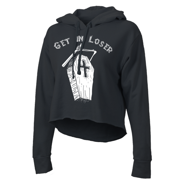 Get In Loser Crop Hoodie