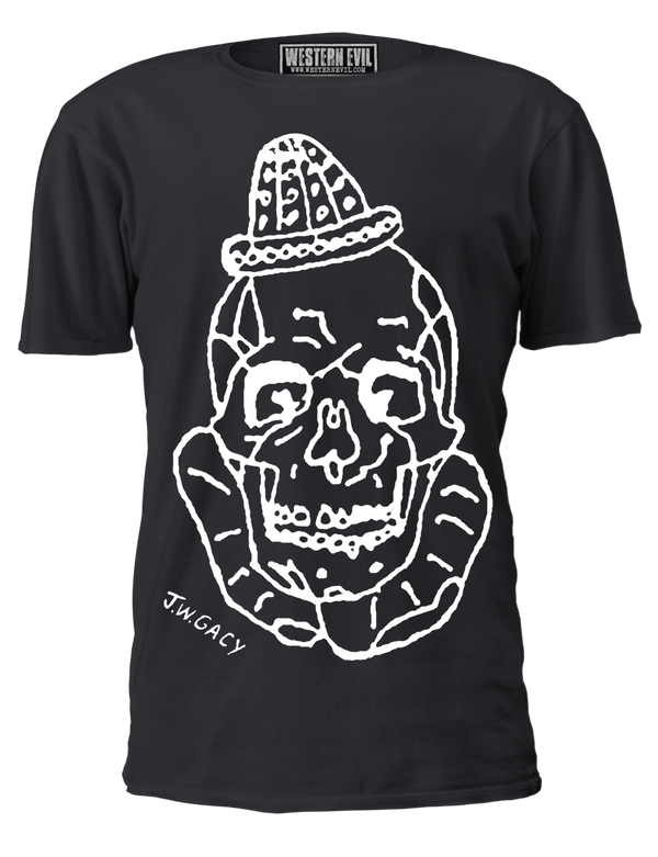 John Wayne Gacy Clown Skull T-Shirt