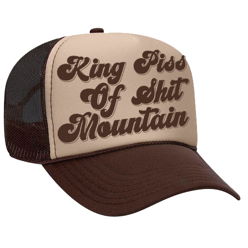 King Piss of Shit Mountain Mesh Snapback Hat