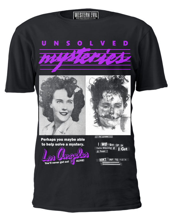 Unsolved Mysteries Black Dahlia T-shirt